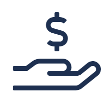 hand dollar icon
