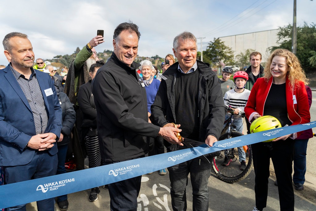 Official opening of the SH88 Dunedin to Port Chalmers shared path with Waka Kotahi ribbon-cutting ceremony